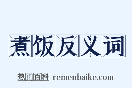 煮饭反义词是什么意思的图片